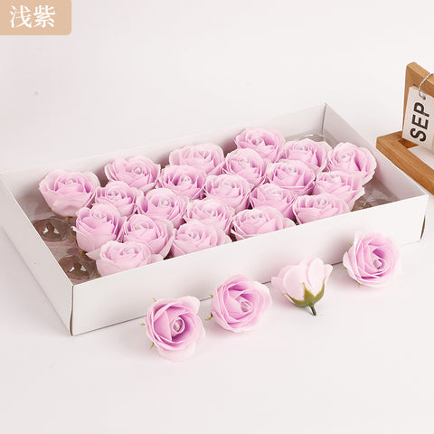 Soap flower five-layer soap rose head Valentine's Day DIY bouquet gift box packaging material simulation head high simulation