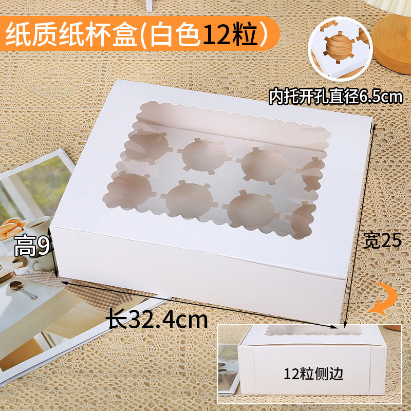 Eco-friendly Recyclable Plastic Cupcake & Muffin Packaging Box with Custom Printed Patterns and Logos