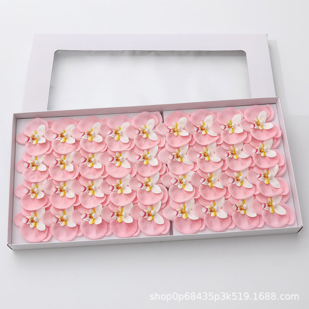 New Phalaenopsis Christmas Soap Flower Orchid Soap Flower Gift Box Bouquet Making Decoration Flower Shop Spot