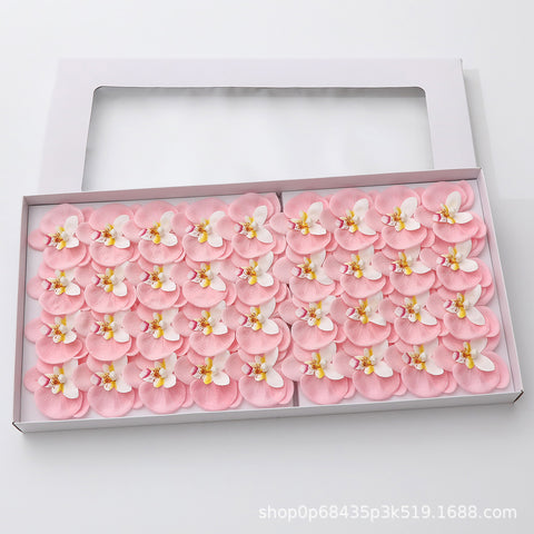 New Phalaenopsis Christmas Soap Flower Orchid Soap Flower Gift Box Bouquet Making Decoration Flower Shop Spot
