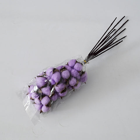 Simulation cotton head natural dried flower handmade retro country style flower arrangement wreath bouquet shooting props