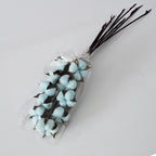 Simulation cotton head natural dried flower handmade retro country style flower arrangement wreath bouquet shooting props