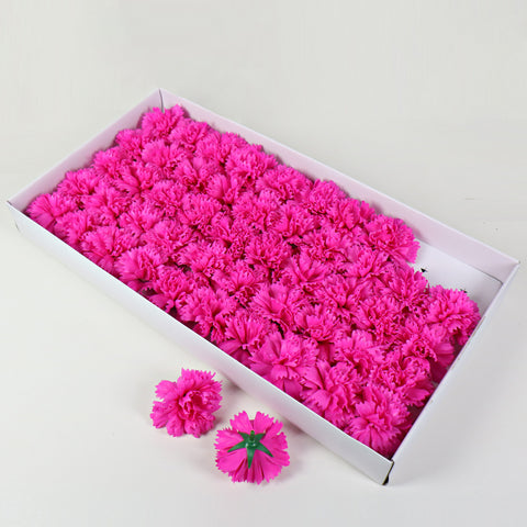 Soap flower head, carnation soap flower, artificial flower head, flower head festival bouquet gift box, DIY materials, flowers