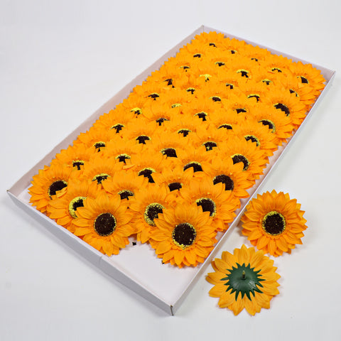 Sunflower Head Soap Flower Head Soap Flower Head Simulation Flower Sunflower DIY Teachers' Day Bouquet Manufacturer Wholesale