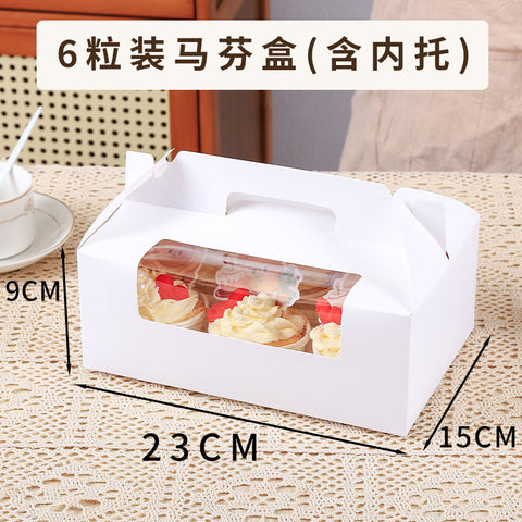 Eco-friendly Recyclable Plastic Cupcake & Muffin Packaging Box with Custom Printed Patterns and Logos
