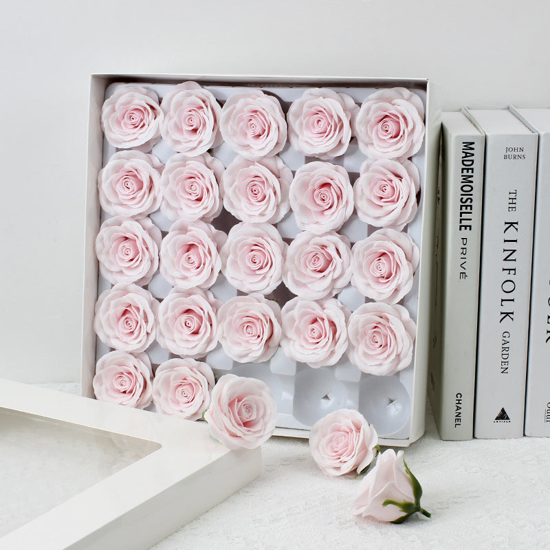 Taixi wholesale seven-layer awakening soap flower rose head simulation immortal flower rose handmade DIY bouquet material