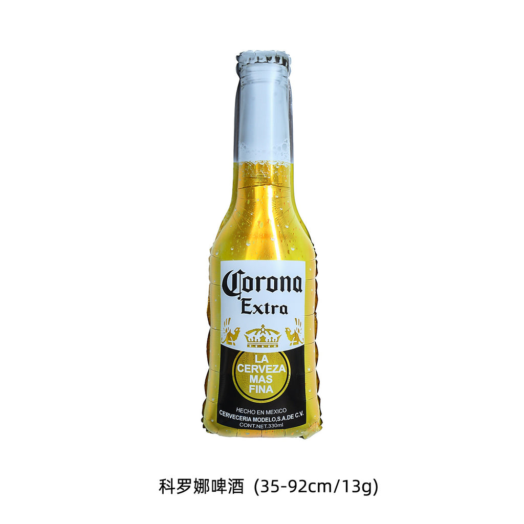 Party decoration, aluminum film balloons, cross-border arrangement, New Year's wine bottle, wine glass, birthday wine bottle, wine glass balloon wholesale