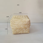 Factory bamboo weaving gift boxes, bamboo boxes, wedding candy boxes, candy baskets, souvenir gift packaging boxes, folk crafts, covered bamboo