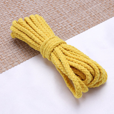 Spot 5mm colored eight-strand cotton rope, handmade DIY woven hemp rope, drawstring, trouser belt binding rope, hollow 8-strand cotton rope