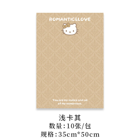 Sweetheart kt wrapping paper flower bouquet packaging decoration, Hello Kitty high quality thickened paper flower shop floral materials