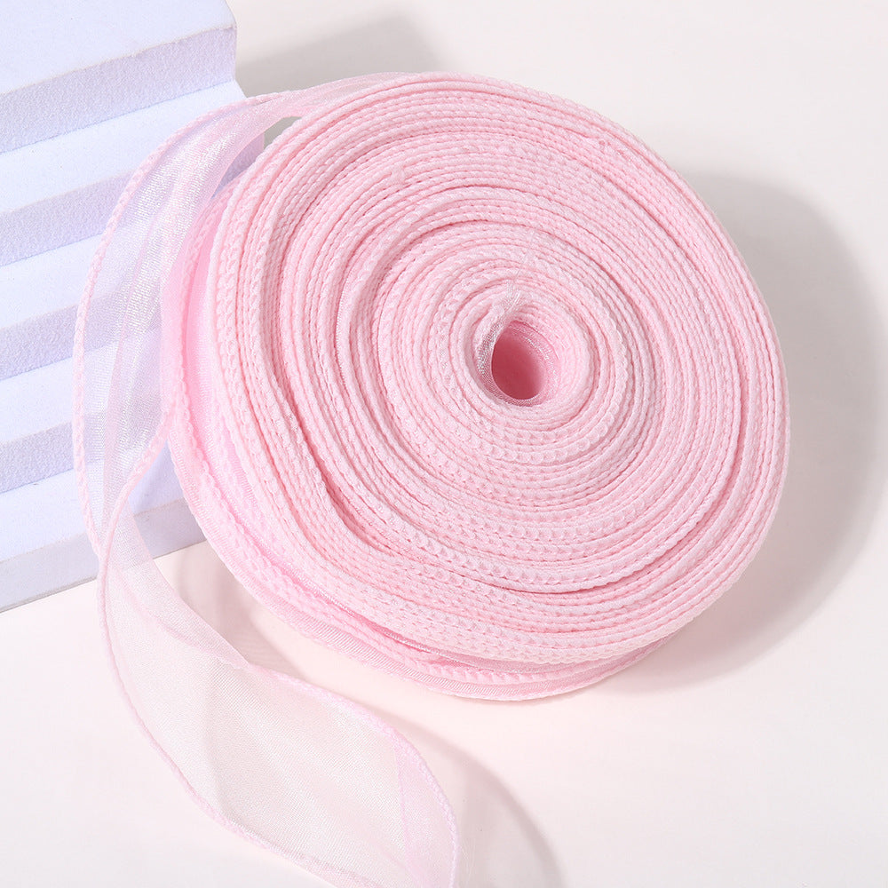 Pure edge fishtail yarn 40 yards flower packaging materials baking packaging decorative bow straps large roll floral materials