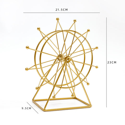 Internet celebrity smooth sailing handmade DIY sailing ferris wheel model rich flower housewarming gift floral tabletop ornament