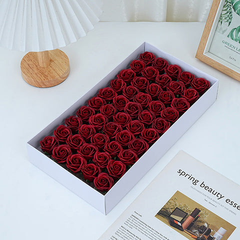Thumbflower boxed mini soap rose bouquet, Valentine's Day gift decoration materials, wholesale preserved flowers