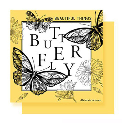 New waterproof retro dreamy butterfly floral wrapping paper - bopp thickened pearlescent film, available in multiple colors