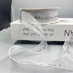 English alphabet transparent ribbon snow yarn belt chiffon webbing ribbon ribbon ribbon bouquet cake wrapping gift