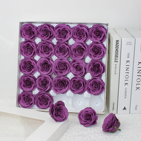 Taixi wholesale seven-layer awakening soap flower rose head simulation immortal flower rose handmade DIY bouquet material