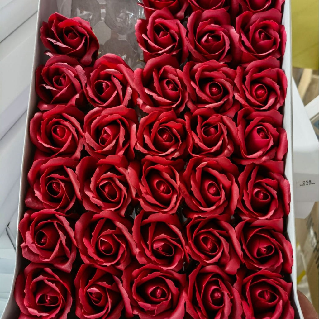 Valentine's Day gift simulated rose gift box with base three-layer soap flower handmade material package soap flower wholesale