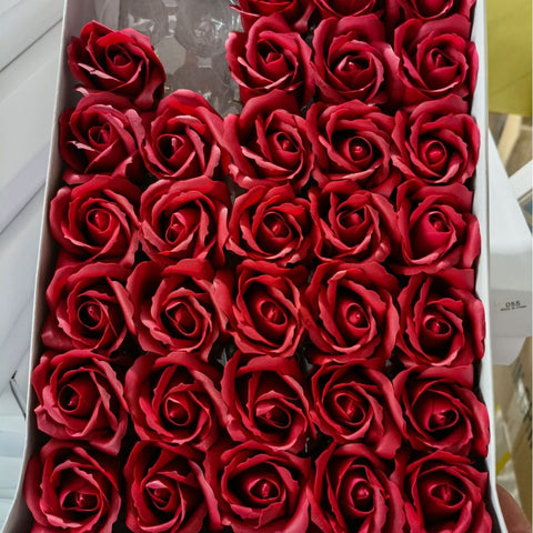 Valentine's Day gift simulated rose gift box with base three-layer soap flower handmade material package soap flower wholesale