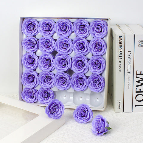 Taixi wholesale seven-layer awakening soap flower rose head simulation immortal flower rose handmade DIY bouquet material