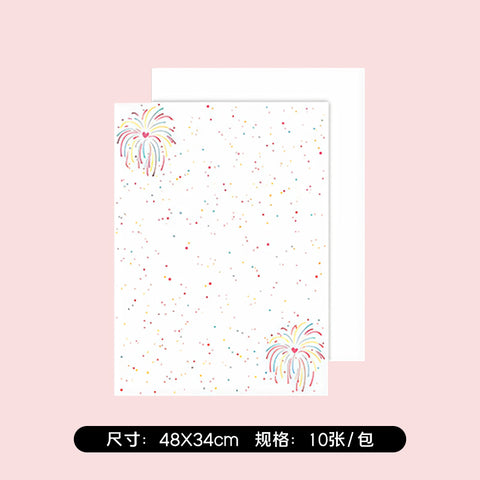 New black fireworks bouquet cardstock new year's eve flower packaging styling paper chrysanthemum diy material floral packaging paper