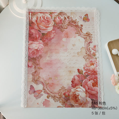 No Late Rose Knight Flower Wrapping Paper Flower Shop Floral DIY Handmade Wrapping Paper Gift Wrapping Paper