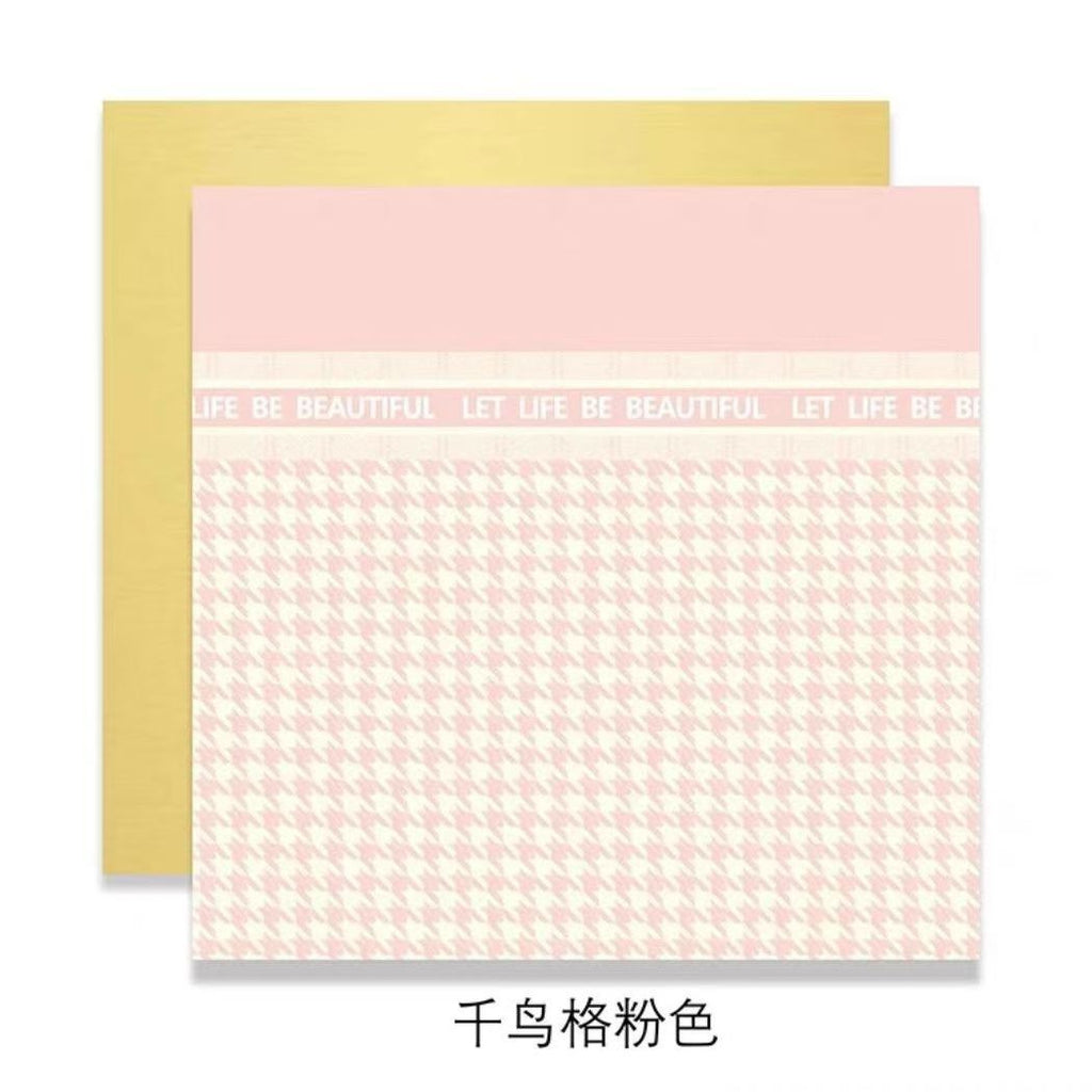New Hera light luxury paper series flower wrapping paper red bouquet thousand bird grid thickened waterproof bag flower paper material