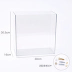 Acrylic ribbon card storage bucket Wall-mounted transparent drop-resistant durable flower storage box Florist floral supplies