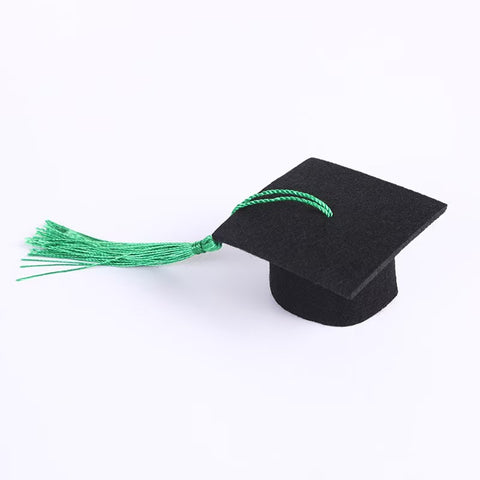 Graduation Season Students Mini Doctor Hat Cake Decorative Ornament Bachelor's Uniform High School Entrance Examination Graduation Ceremony Tassel Hat