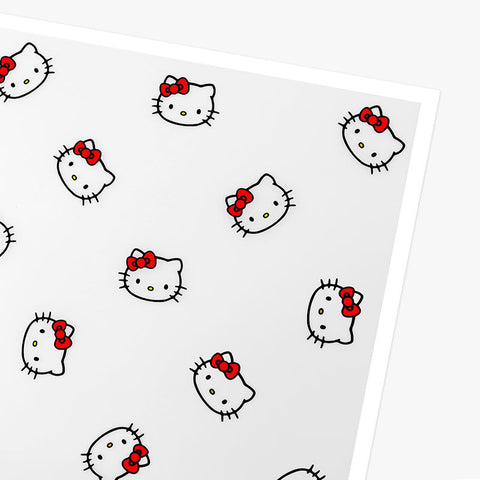 Cartoon magic edge bow cat cat head cat kt matte translucent paper bouquet wrapping paper waterproof floral packaging