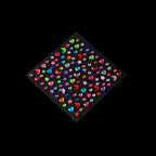 Star diamond sticker flower shop bouquet decoration rhinestone sticker flower petal letter diamond flower art packaging consumables