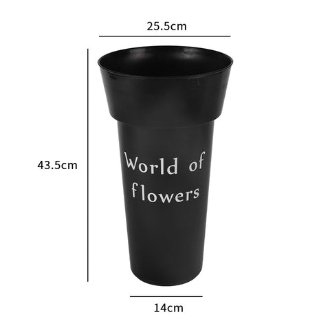 Wake flower bucket flower shop special Hong Kong-style square flower bucket wholesale stall household dried flowers flower growing bucket Wake flower bucket