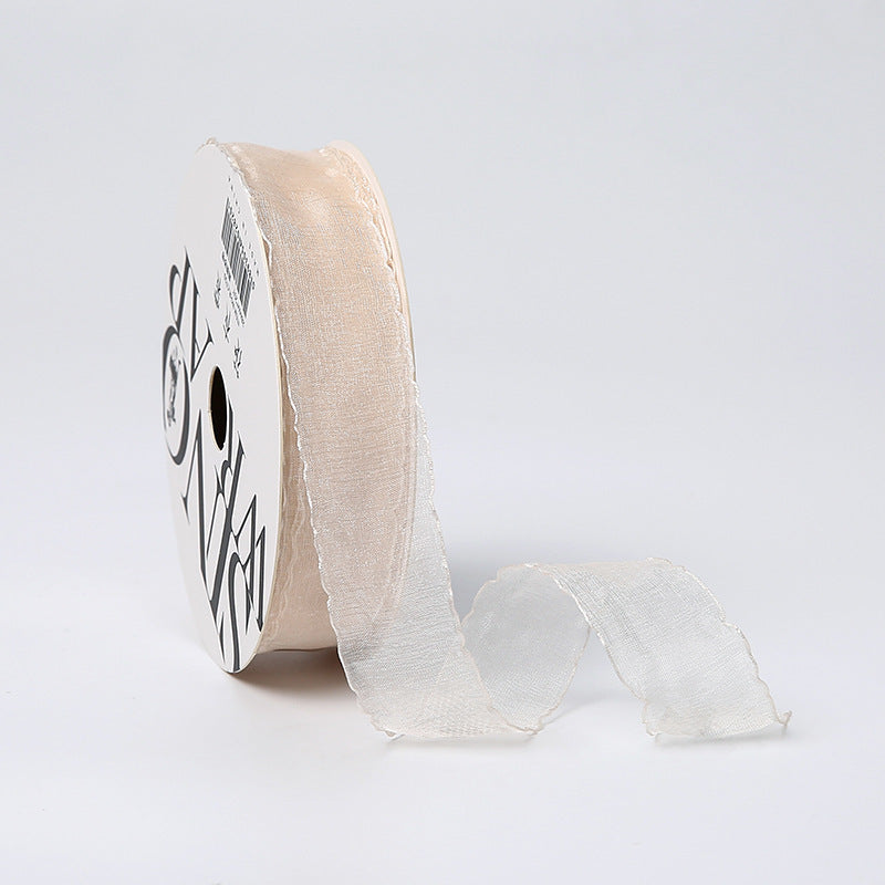 Valentine's Day super sweet ribbon bouquet packaging webbing bow DIY handmade yarn belt flower packaging ribbon wholesale