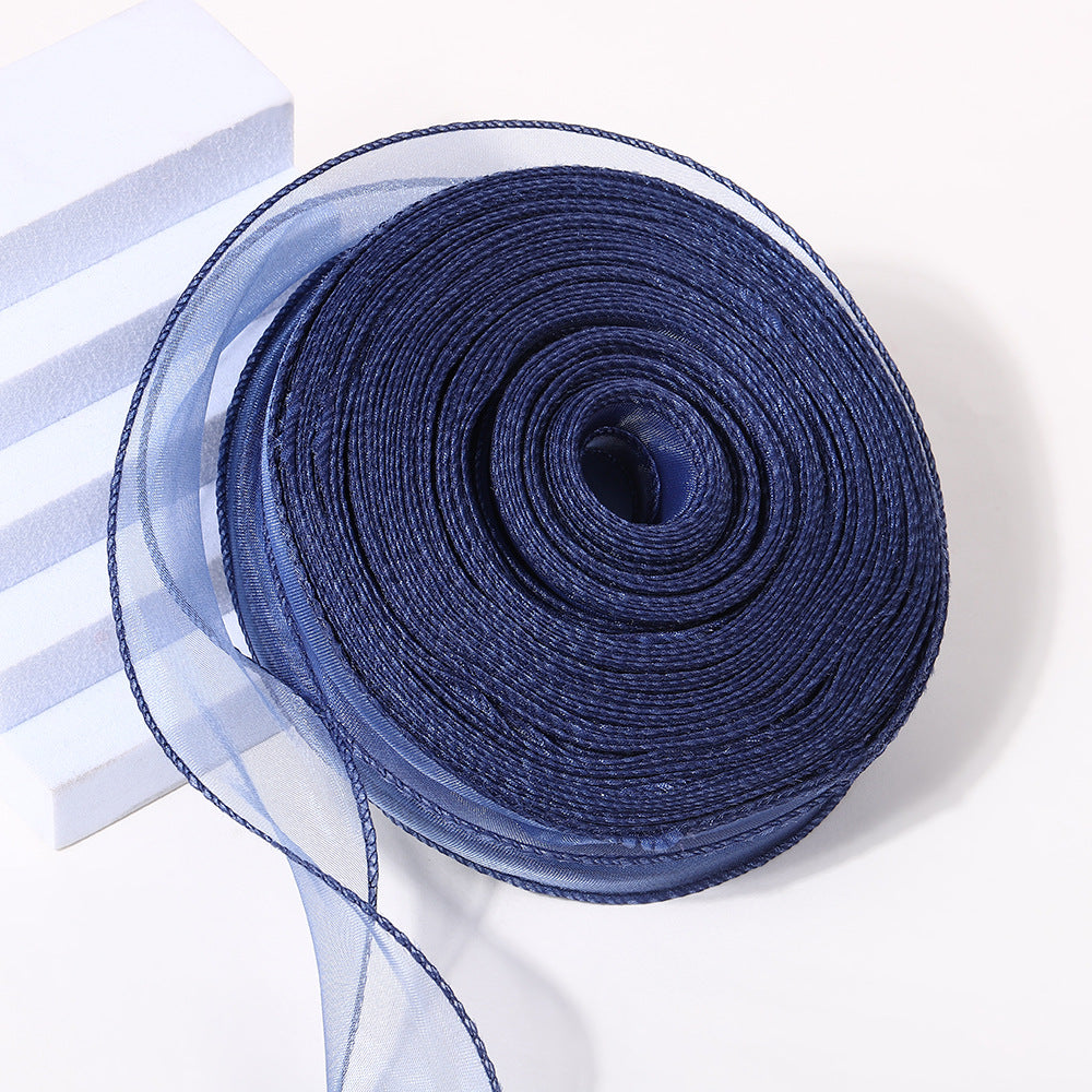 Pure edge fishtail yarn 40 yards flower packaging materials baking packaging decorative bow straps large roll floral materials