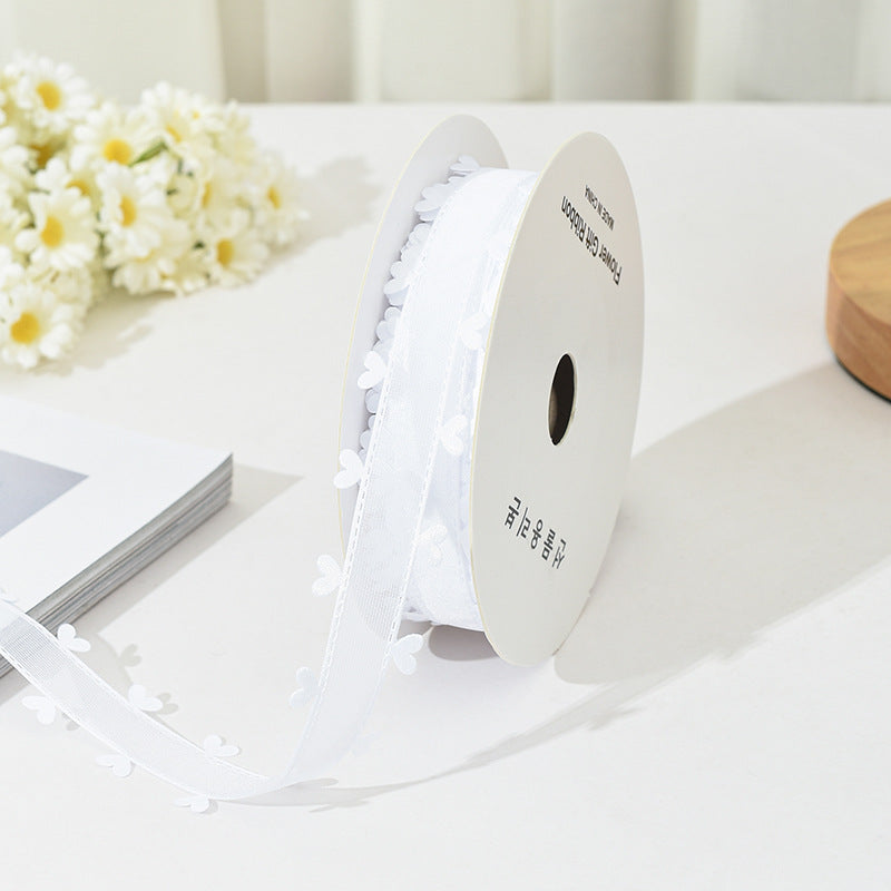 Bilateral love ribbon, hair accessories DIY bow flower gift packaging ribbon cross-border binding belt
