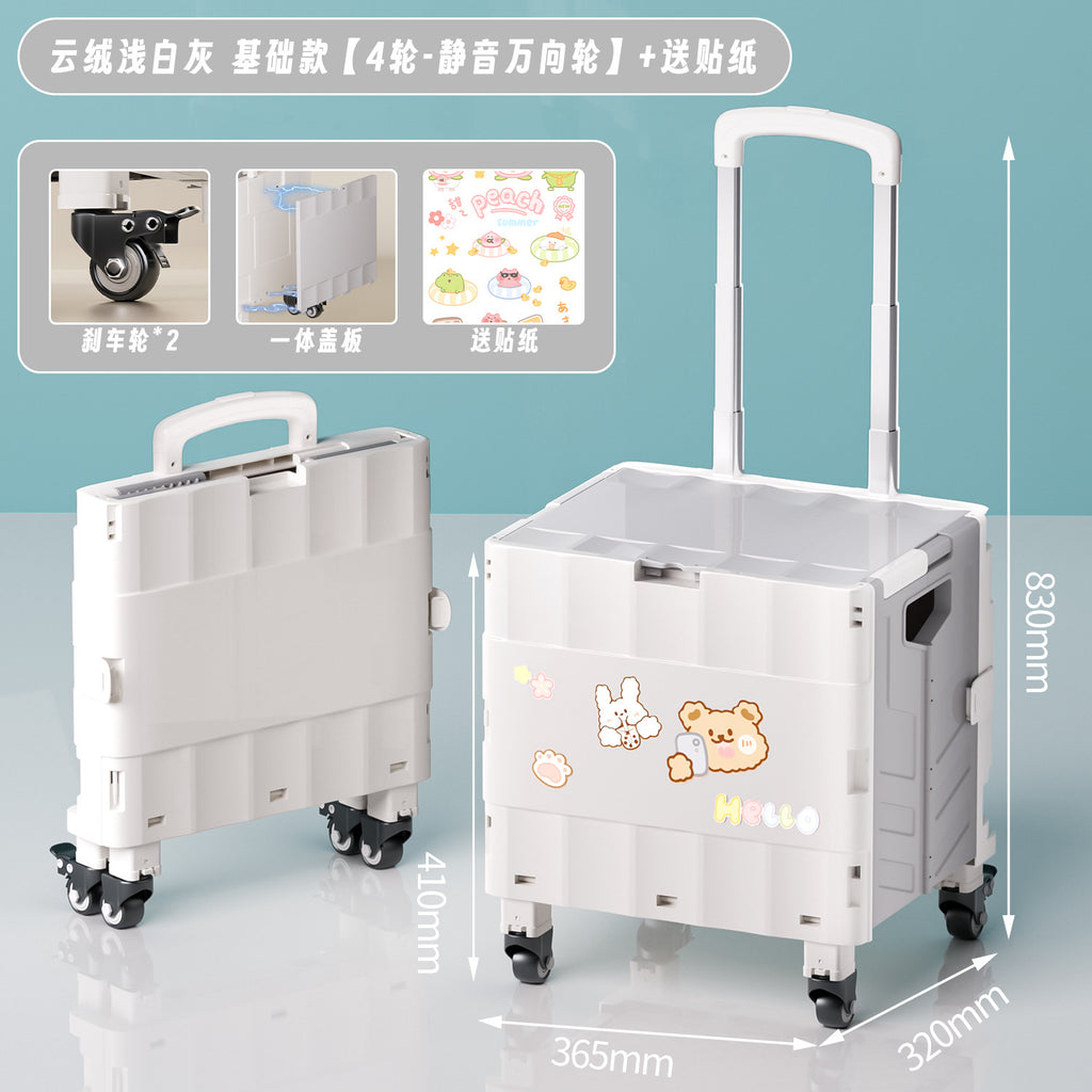 Outdoor trolley Portable folding trolley trolley Shopping trolley Supermarket shopping cart Home express trolley