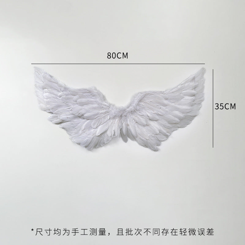 Internet celebrity feather explosion winged angel wings cone bouquet decoration advanced floral handmade DIY material