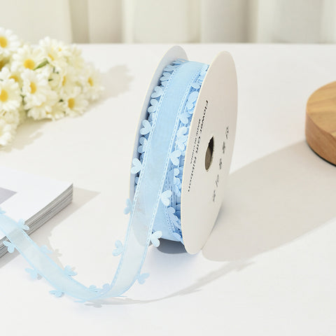 Bilateral love ribbon, hair accessories DIY bow flower gift packaging ribbon cross-border binding belt
