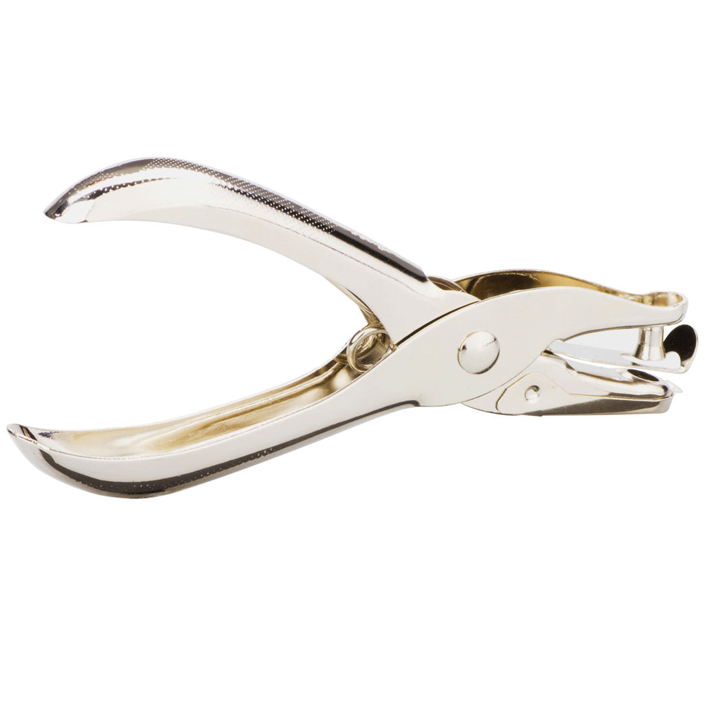 Hand-held hole punch, single-hole bean punching pliers 6mm round aperture, paper file, hand account, office stationery hole punching machine