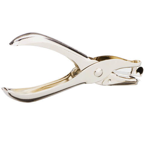 Hand-held hole punch, single-hole bean punching pliers 6mm round aperture, paper file, hand account, office stationery hole punching machine