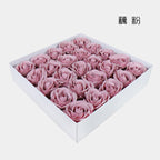 Artificial flower five-layer rose soap flower large flower head soap flower gift box bouquet flower shop festival supplies manufacturer wholesale