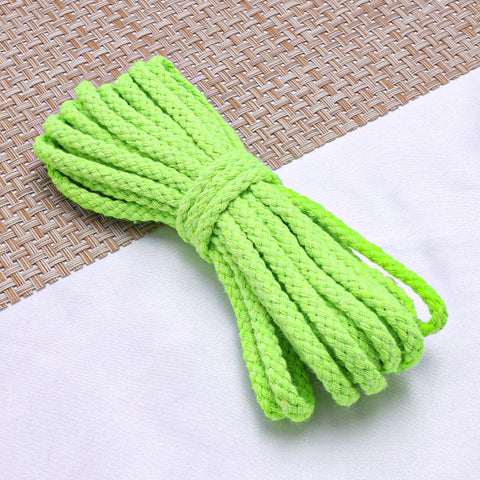 Spot 5mm colored eight-strand cotton rope, handmade DIY woven hemp rope, drawstring, trouser belt binding rope, hollow 8-strand cotton rope