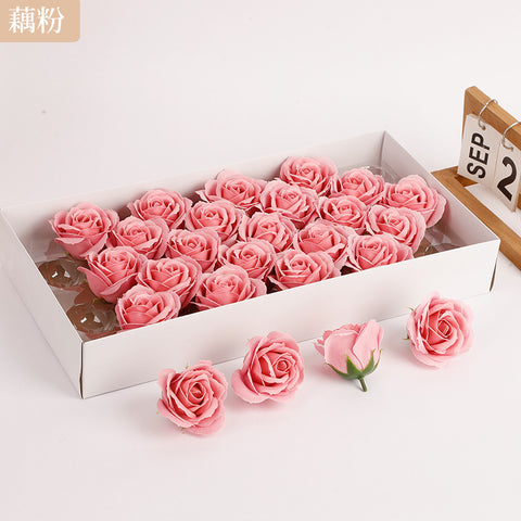 Soap flower five-layer soap rose head Valentine's Day DIY bouquet gift box packaging material simulation head high simulation