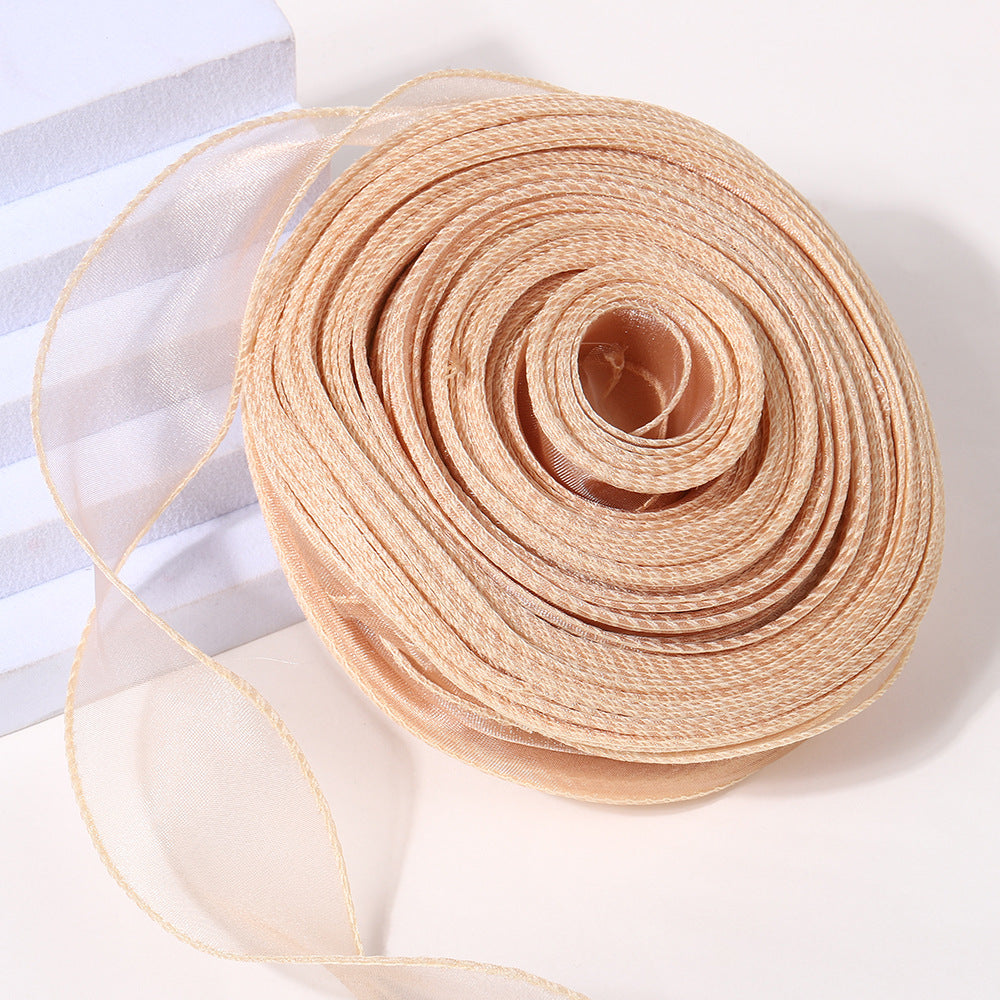 Pure edge fishtail yarn 40 yards flower packaging materials baking packaging decorative bow straps large roll floral materials