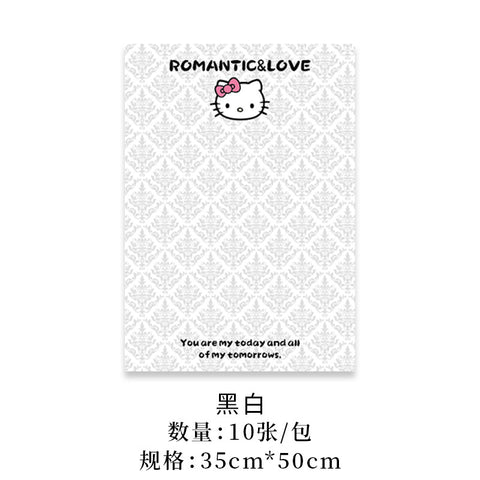 Sweetheart kt wrapping paper flower bouquet packaging decoration, Hello Kitty high quality thickened paper flower shop floral materials