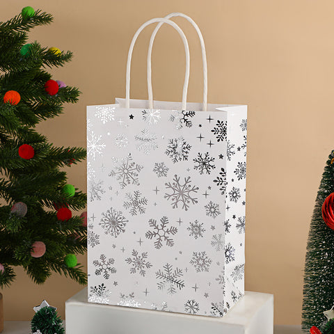 Christmas gift bag cartoon christmas tree souvenir bag holiday party snack packaging bag kraft paper bag