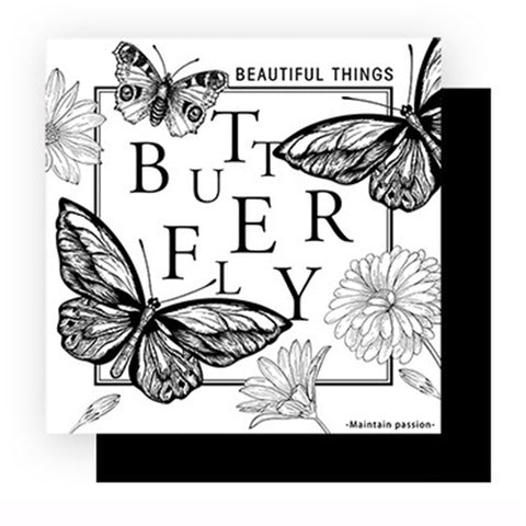 New waterproof retro dreamy butterfly floral wrapping paper - bopp thickened pearlescent film, available in multiple colors