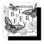 New waterproof retro dreamy butterfly floral wrapping paper - bopp thickened pearlescent film, available in multiple colors