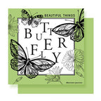 New waterproof retro dreamy butterfly floral wrapping paper - bopp thickened pearlescent film, available in multiple colors