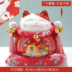 Lucky Cat Ceramic Home Ornament Creative Japanese-style Fortune Cat Small Pocket Store Opening Event Gift Wholesale