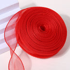 Pure edge fishtail yarn 40 yards flower packaging materials baking packaging decorative bow straps large roll floral materials